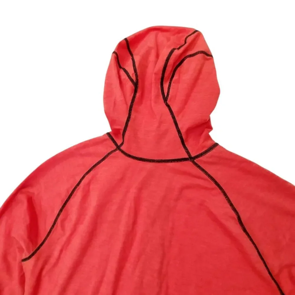 AIRBLASTER Merino Wool Base Layer Ninja Suit Mens Small Red One Piece Hooded
